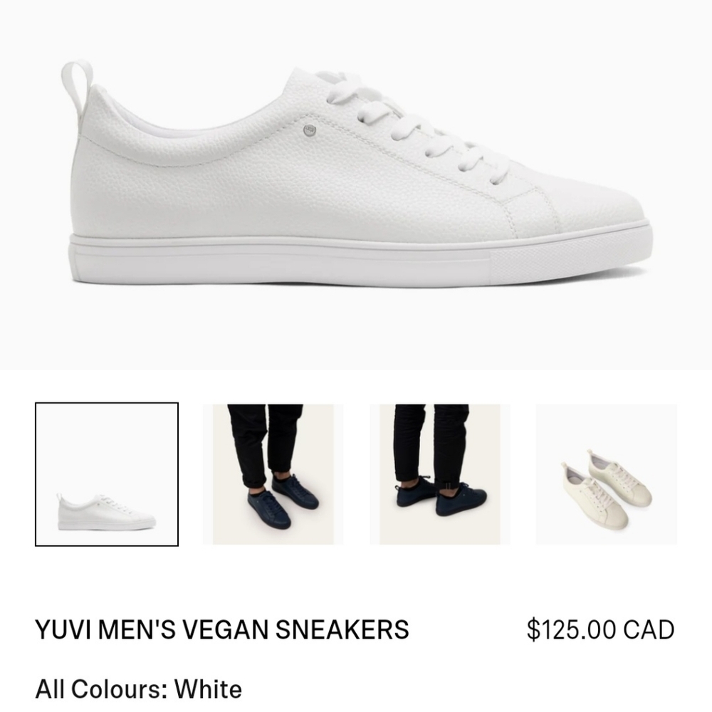 MATT & NAT WHITE VEGAN SHOES